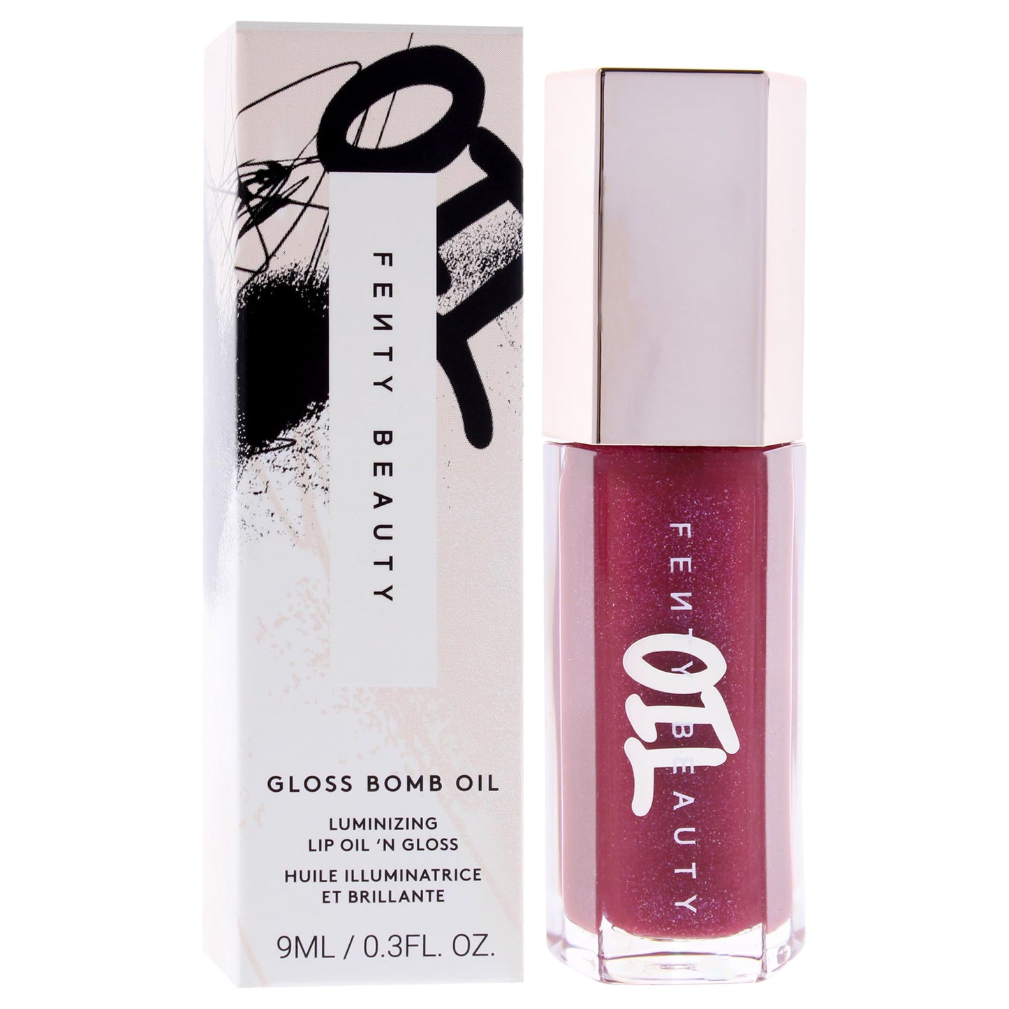 Gloss Bomb Luminizing Lip Oil N Gloss - 04 Razzberry Jamz by Fenty Beauty for Women - 0.3 oz Lip Gloss Beauty & Personal Care FENTY BEAUTY