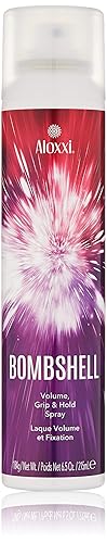 ALOXXI Bombshell Volumizing Grip Styler 3-in-1 Texturizing Hairspray & Dry Shampoo Adds Volume, Texture & Medium Hold Heat Protection up to 450F, 6.5 Beauty & Personal Care ALOXXI