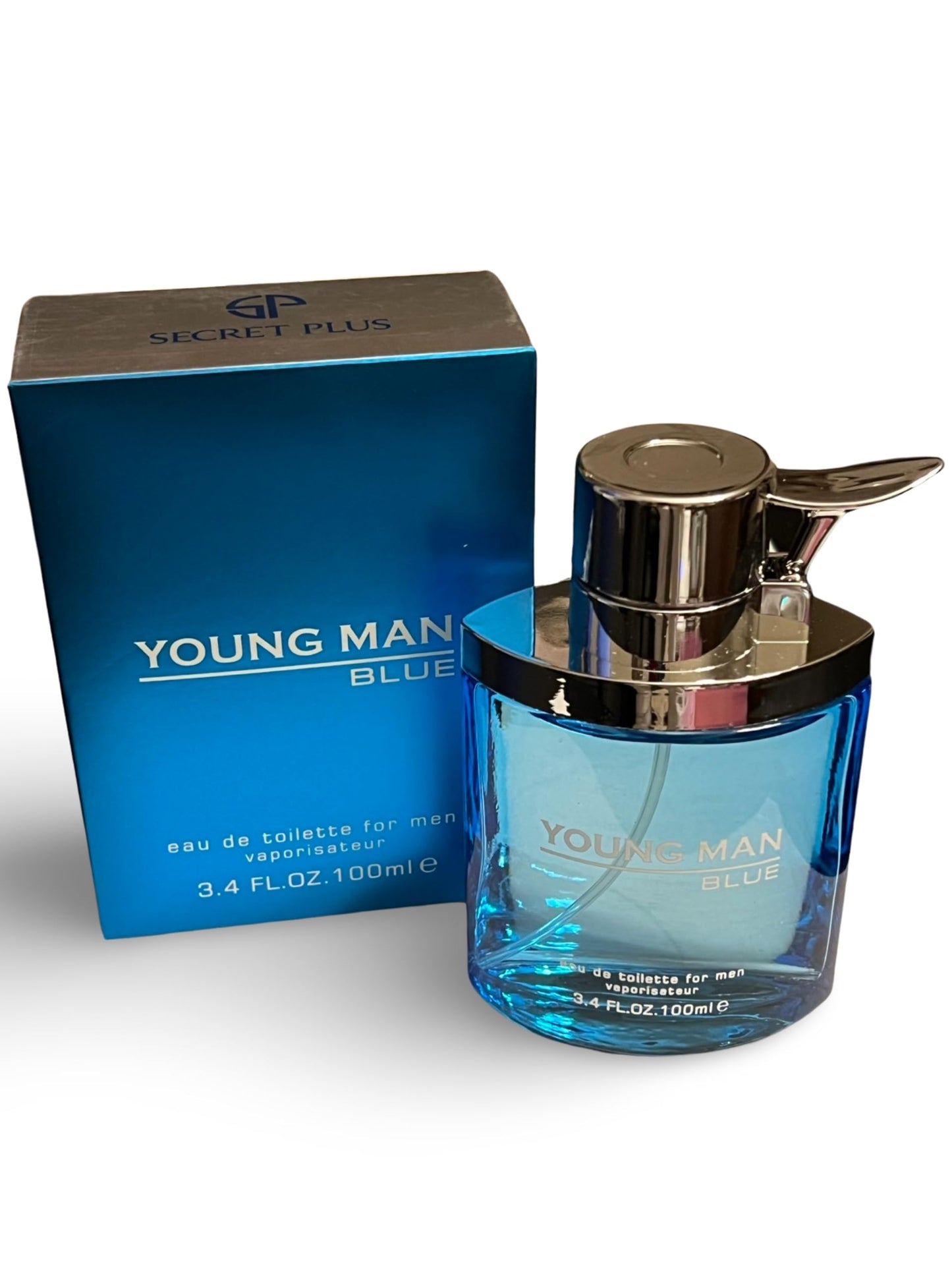Secret Plus YOUNG MAN BLUE Eau de Toilette for Men - 3.4 Fl Oz Beauty & Personal Care Secret Plus