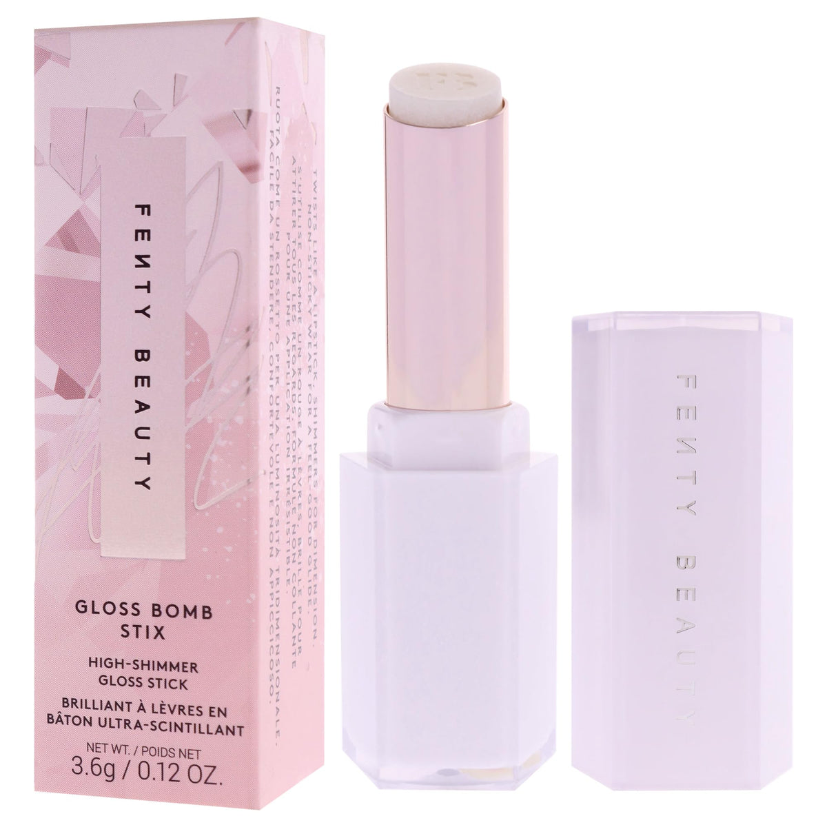 Gloss Bomb Stix Shimmer - How Many Carats by Fenty Beauty for Women - 0.12 oz Lipstick