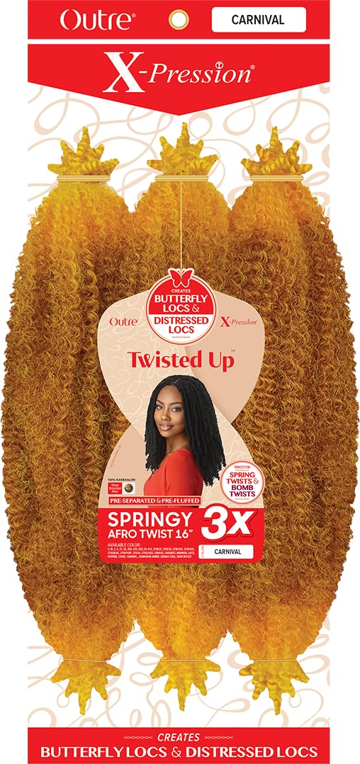 Outre X-Pression Synthetic Braid - 3X SPRINGY AFRO TWIST 16 (CAN)