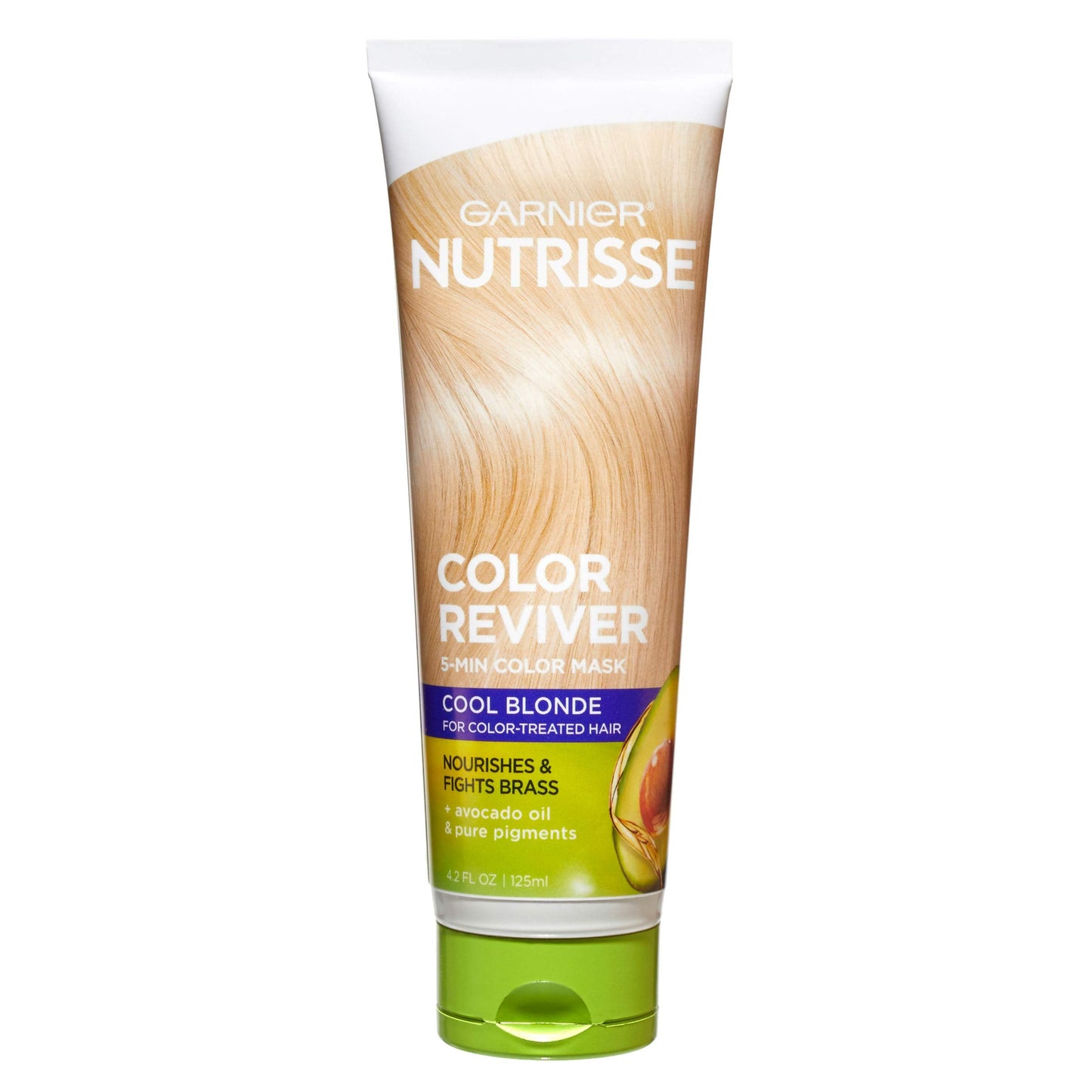 Garnier Nutrisse 5 Minute Nourishing Color Hair Mask with Triple Oils Delivers Day 1 Color Results, for Color Treated Hair, Cool Blonde, 4.2 fl. oz. Beauty & Personal Care Garnier