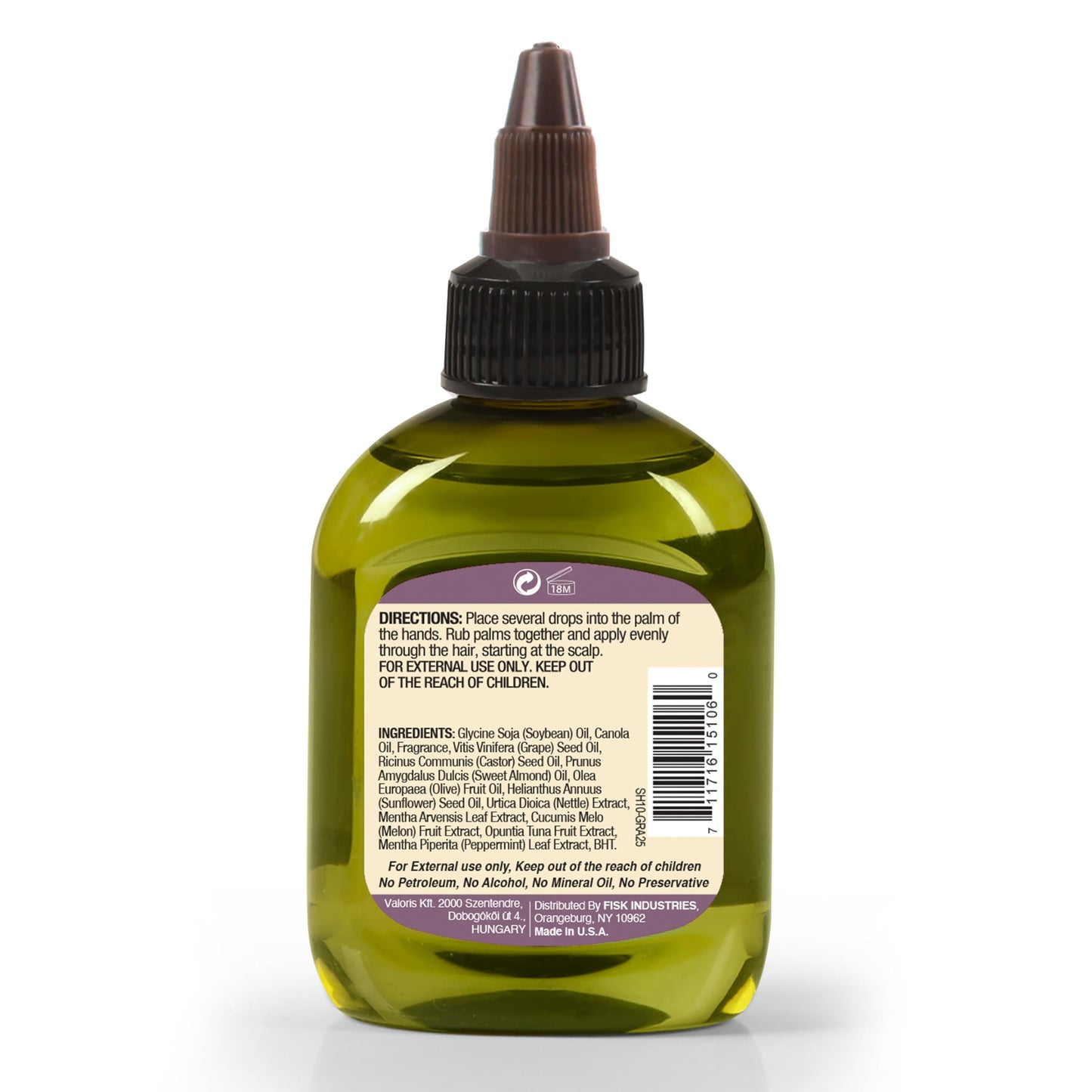 Difeel Grapeseed Premium Hair Oil 2.5 oz. - Natural Grapeseed Oil for Hair Beauty & Personal Care Difeel
