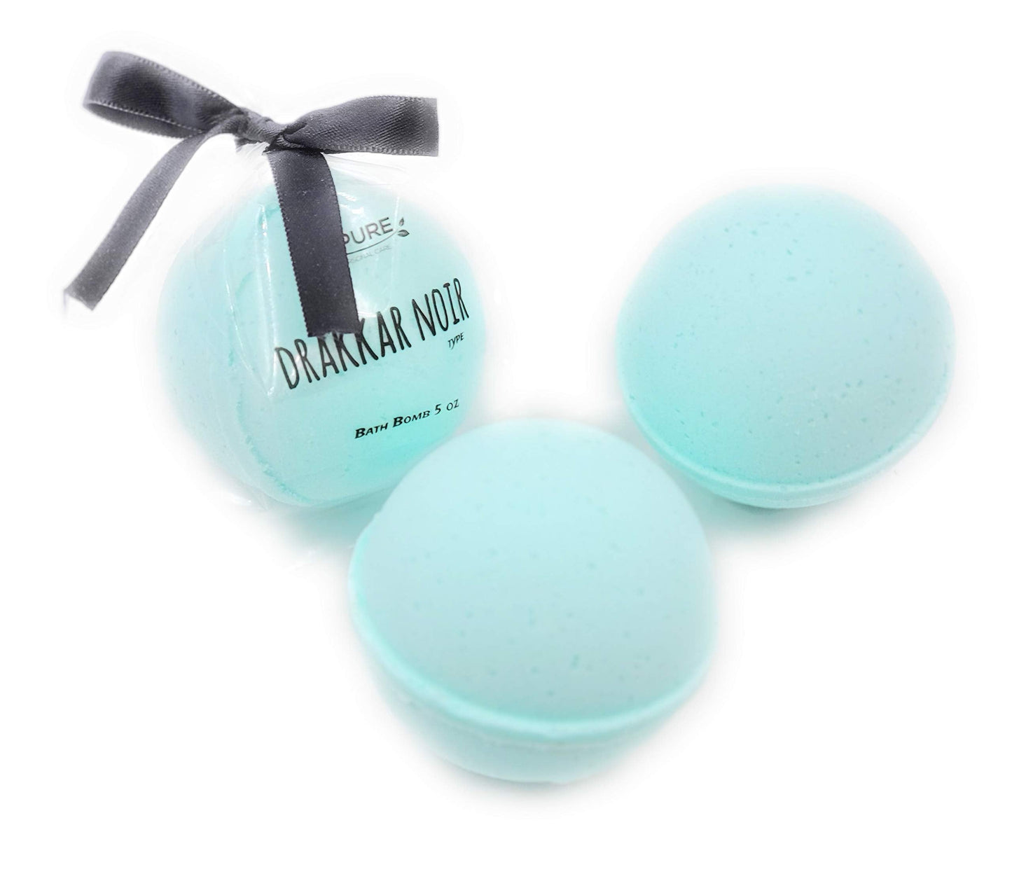 Spa Pure DRAKKAR Noir Type - Bath Bombs 3 XL Fizzies, Handmade in The USA with Shea, Mango and Cocoa Butter, Ultra Moisturizing, Great for Dry Skin Beauty and Personal Care Spa Pure