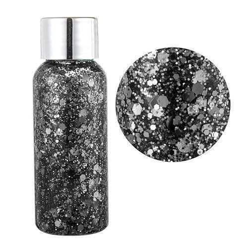 MAEPEOR Chunky Face Body Glitter Gel 19 Colors Mermaid Sequins Holographic Body Glitter Gel Long-Lasting Festival Makeup Glitter Paint for Face Body Beauty & Personal Care MAEPEOR