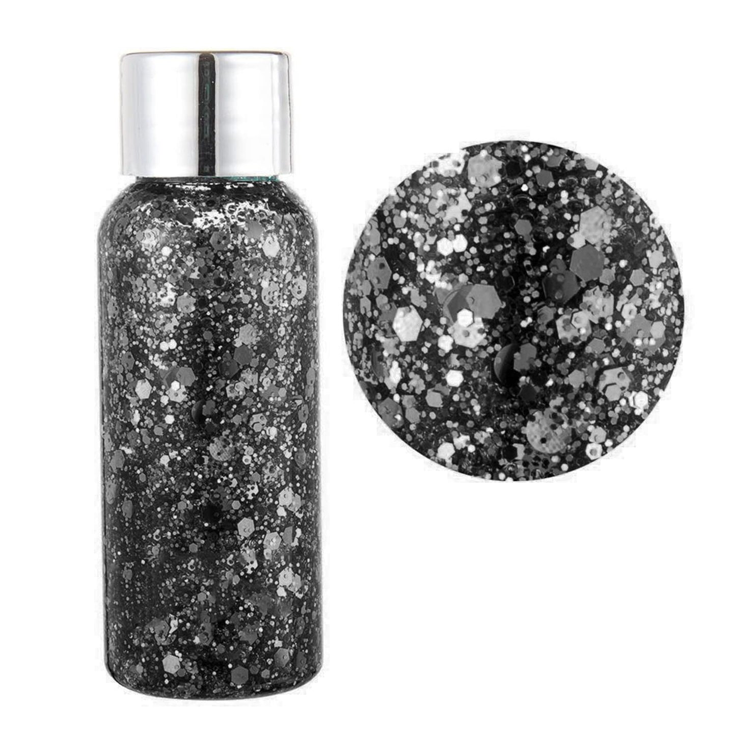 MAEPEOR Chunky Face Body Glitter Gel 19 Colors Mermaid Sequins Holographic Body Glitter Gel Long-Lasting Festival Makeup Glitter Paint for Face Body Beauty & Personal Care MAEPEOR