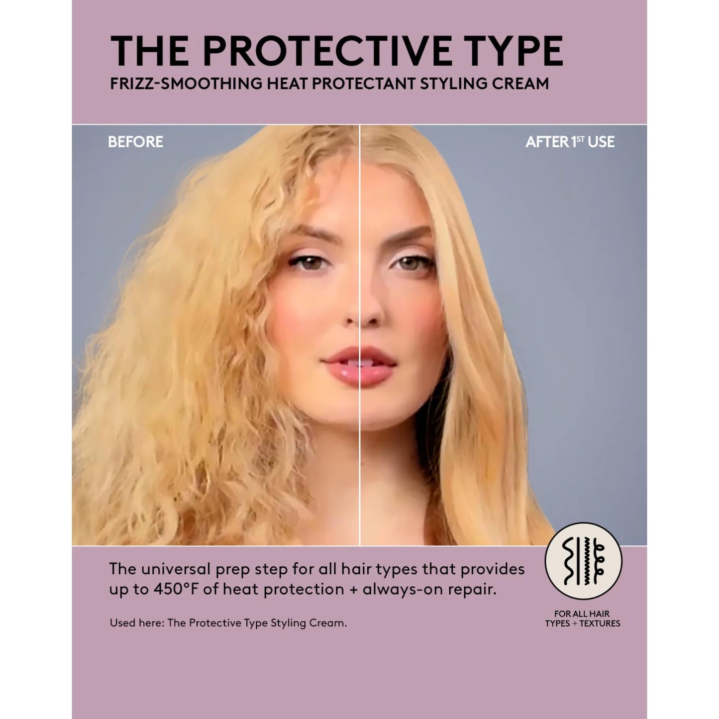 The Protective Type Frizz-Smoothing Heat Protectant Styling Cream Beauty & Personal Care FENTY BEAUTY
