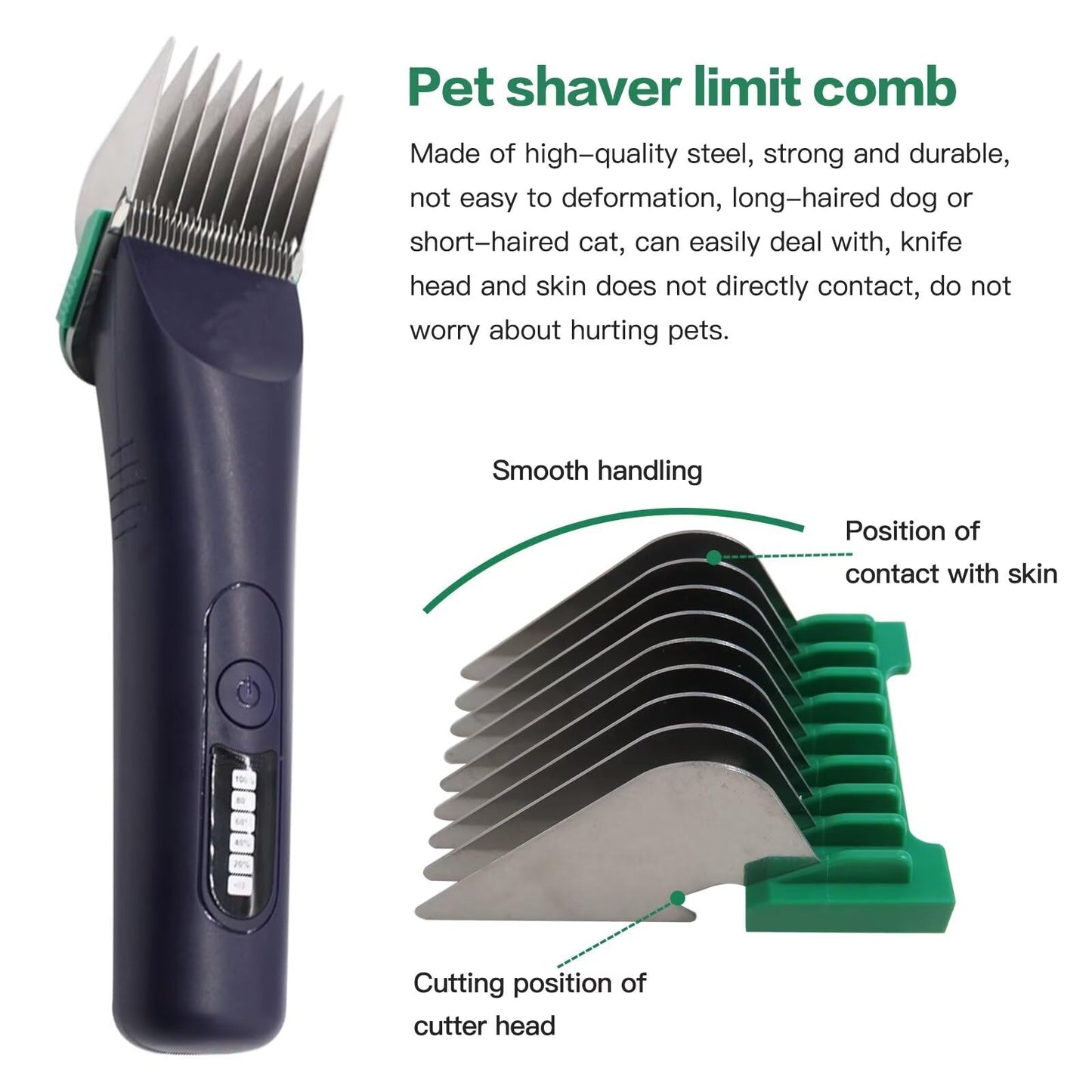 Animal Stainless Steel Attachment Guide Comb for 5-in-1 Detachable Blade Fit for Wahl Bravura Pet Hair Clipper Latest Version Beauty and Personal Care Vicue