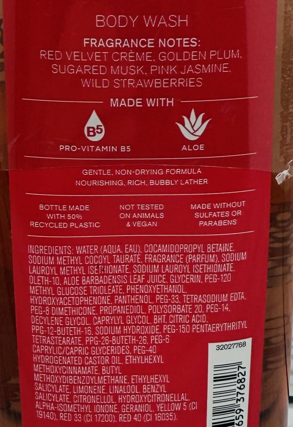 Bath & Body Works Women's Velvet Sugar Body Wash Gel 10 Ounce