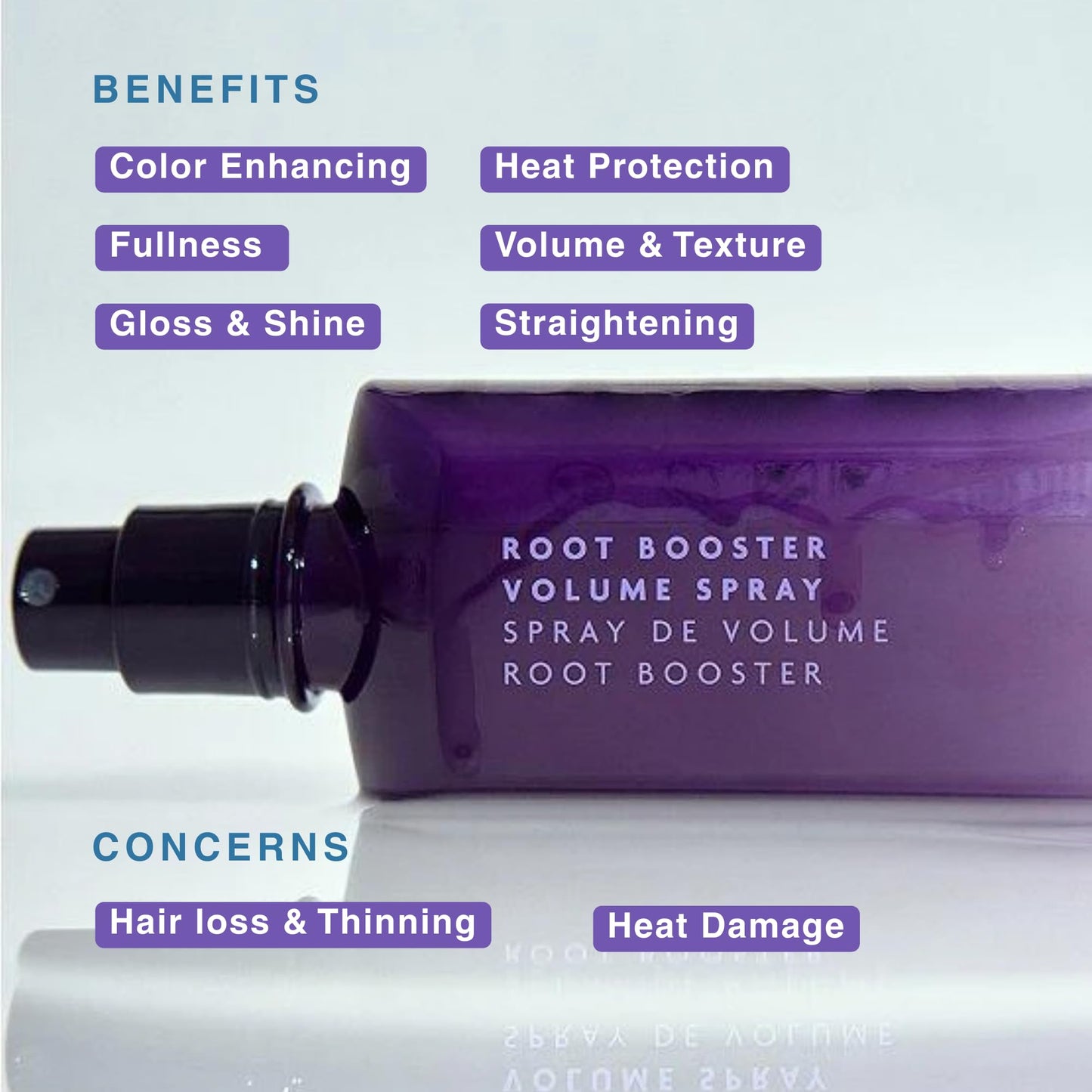 R+Co BLEU Root Booster Volume Spray - Instant Root Lift & Volume Spray for Fine, Thin Hair - Lightweight Formula Adds Body & Fullness - Touchable Beauty & Personal Care R+Co