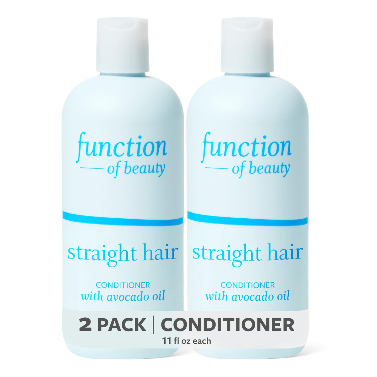 Function of Beauty Straight Hair Conditioner - Anti-Frizz Hair Care, 2-Pack