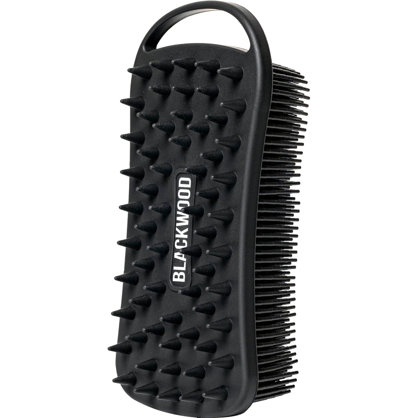 Blackwood For Men Double Duty Beard & Body Scrubber - Dual-Sided Men's Shower Tool - Handheld Body Wash Brush with Long Soft Silicone Bristles Beauty & Personal Care Blackwood For Men