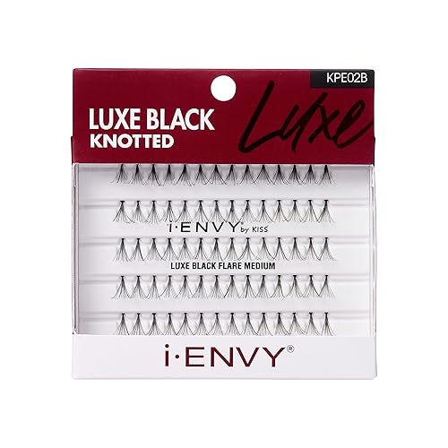 Kiss I Envy Luxe Black Medium Lashes Black Beauty & Personal Care i•ENVY