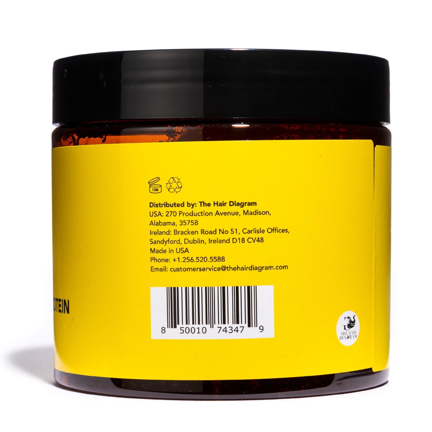 The Hair Diagram - Ashley Marie Curly Coils Styling Gel with Wheat Protein & Argan Oil - Nourishing Natural Ingredients - Moisturizing Gel For Curly Beauty & Personal Care The Hair Diagram
