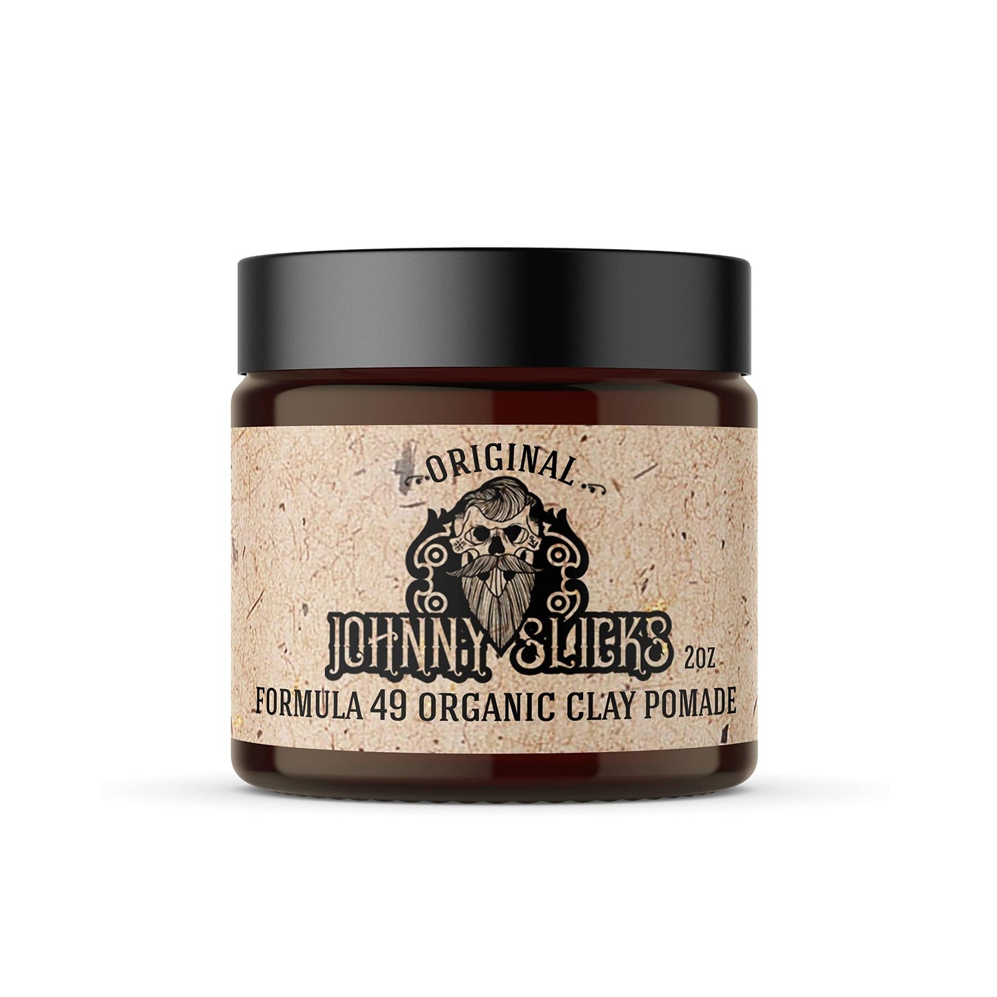 Johnny Slicks Formula 49 Clay All Organic Pomade | Firm Hold & Matte Finish (Promotes Healthy Hair Growth, Helps Hydrate Dry Skin), (2 ounce Beauty & Personal Care Johnny Slicks