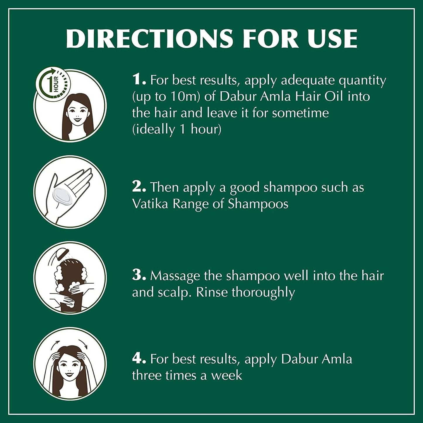 Dabur Natural Amla Hair Oil 180ml for Healthy Hair, Hydrated Scalp and Beautiful Hair - Vital Indian Hair Oil for Men and Women Beauty & Personal Care Vatika Naturals