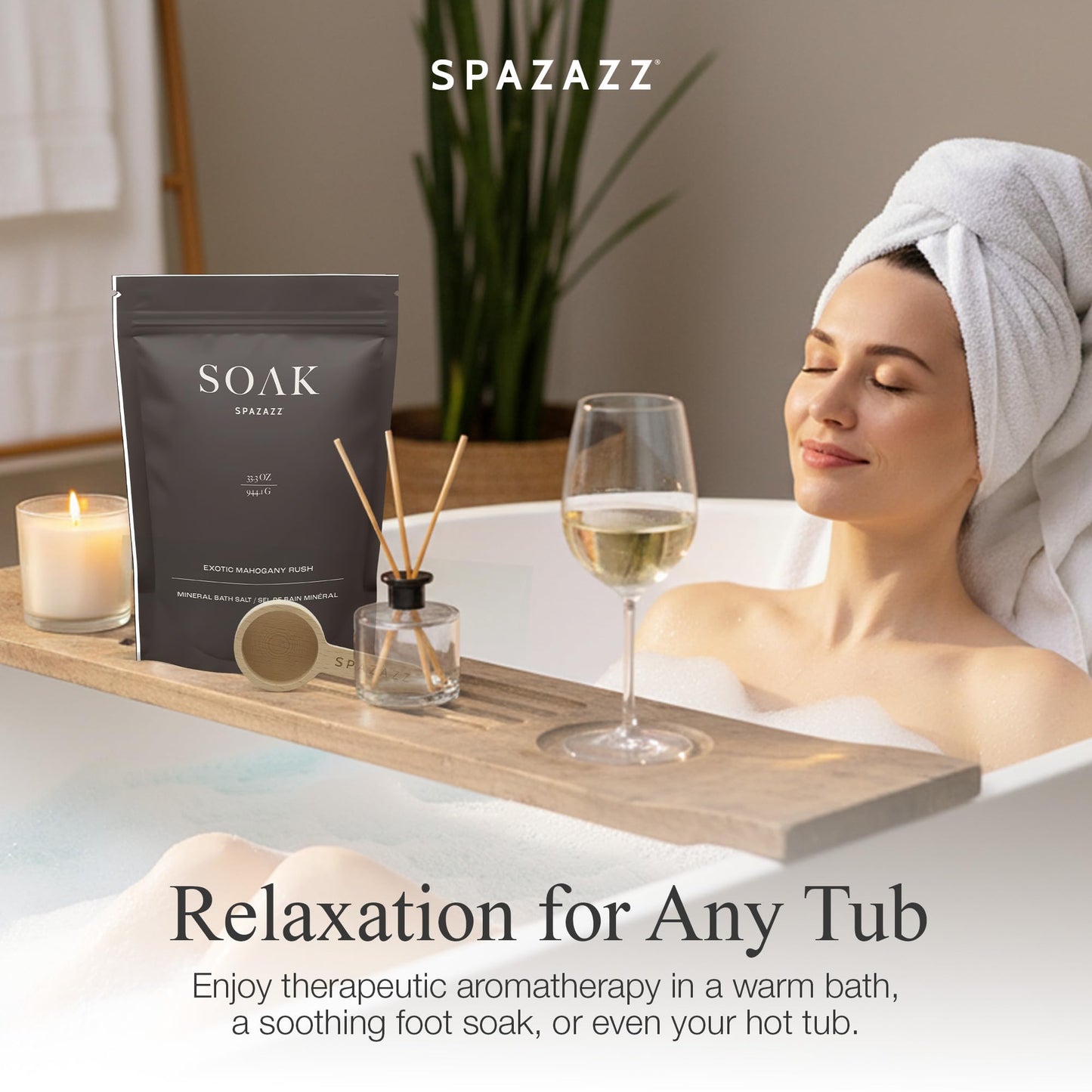 Spazazz Dead Sea Bath Salts with Magnesium & Arnica - Aromatherapy Mineral Bath Soak for Relaxation. Bathtub Soaking Salts - 33.3oz Salt Crystals Beauty and Personal Care Spazazz