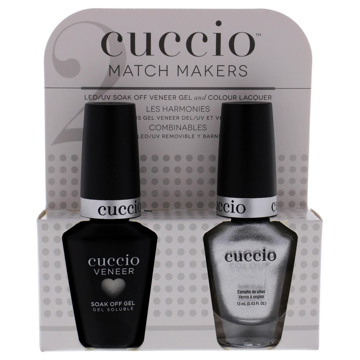 Cuccio Matchmaker - Colour Nail Lacquer & Veneer Gel Polish - Hong Kong Harbor - For Manicures & Pedicures, Full Coverage - Long Lasting, High Shine