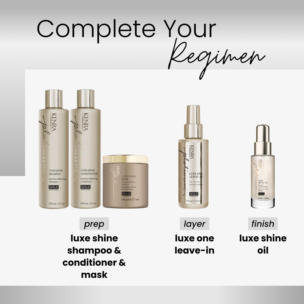 Kenra Professional Platinum Luxe Shine Shampoo | Gold Enriched | Lustrous Silkening Shampoo | Transforms Dull And Lifeless Strands To Glamorous Beauty & Personal Care Kenra