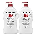 Lovercare Goat's Milk Body Wash Shower Cream 40.7oz/1200ml - Rose Hip Seed Oil Beauty & Personal Care Lovercare