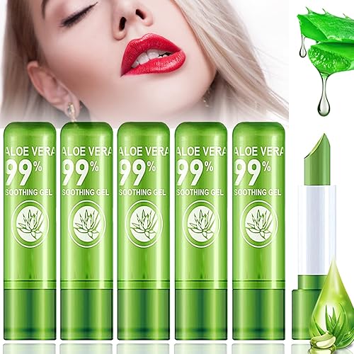 LZYLLS 6 Pack Aloe Vera Lipstick,Long Wear Nourishing Lip stick,Waterproof Moisturizing Color Changing Lip Balm Lipstick,Lip Gloss,Magic Temp Color Beauty & Personal Care LZYLLS