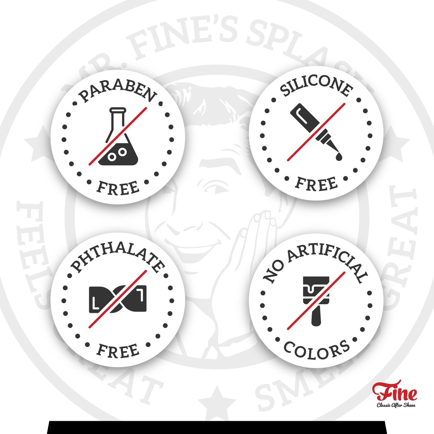 Fine Men's Aftershave - Barber Blue Fragrance, Soothing & Toning Post Shave Balm, Calms Razor Burn, Classic Barbershop Feel Alcohol-Based Formula Beauty and Personal Care Fine