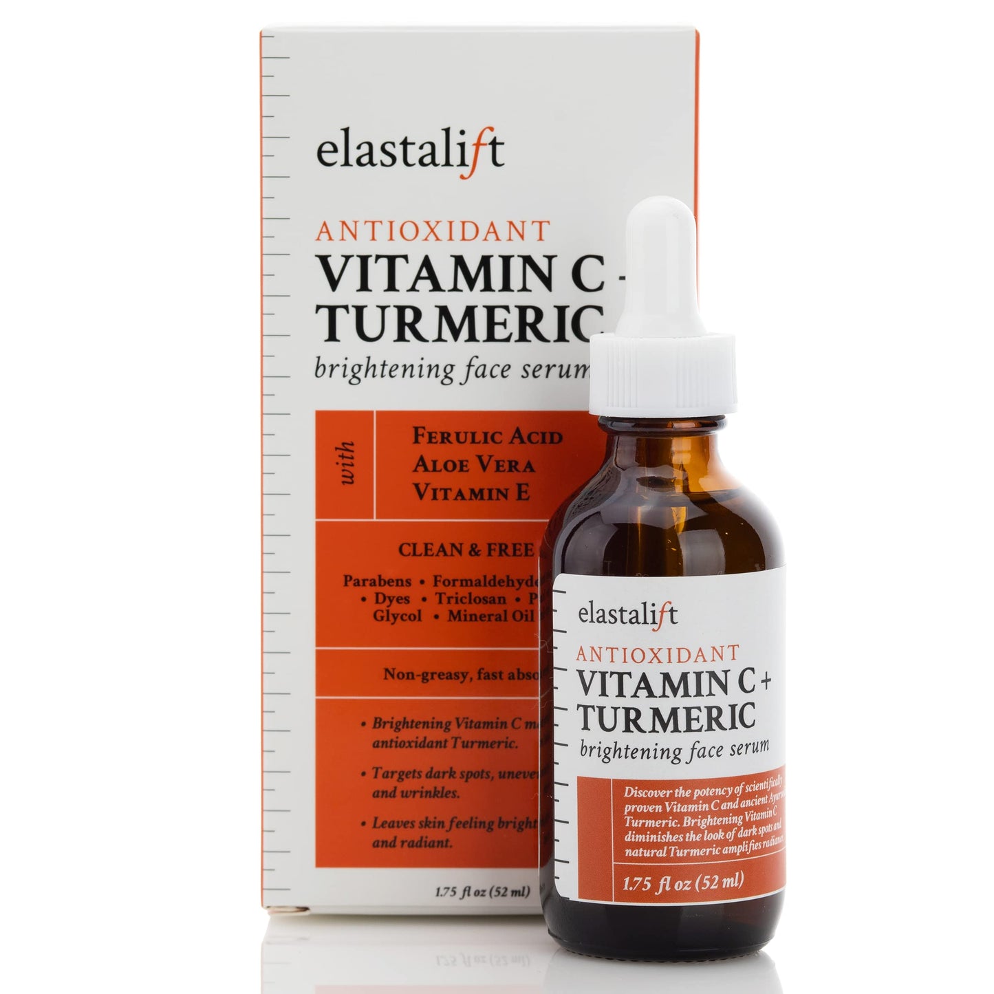 Elastalift Concentrated Vitamin C + Turmeric Oil Anti Aging Facial Serum Skin Care Booster - Promote Clear & Brighten Skin Tone - Hydrate Dry Skin Beauty & Personal Care Elastalift