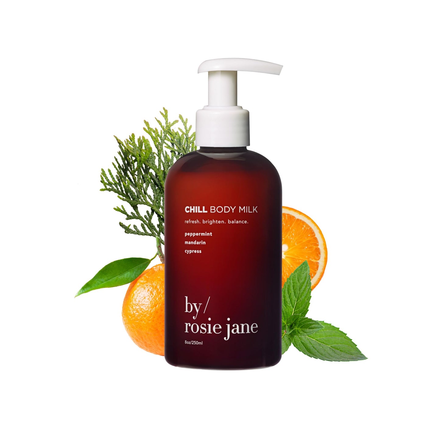 By Rosie Jane Chill Body Milk Skin Care - Milk Toner to Help Tone, Tighten and Hydrate Skin - Body Care Made with Peppermint, Mandarin & Cypress Beauty & Personal Care By Rosie Jane