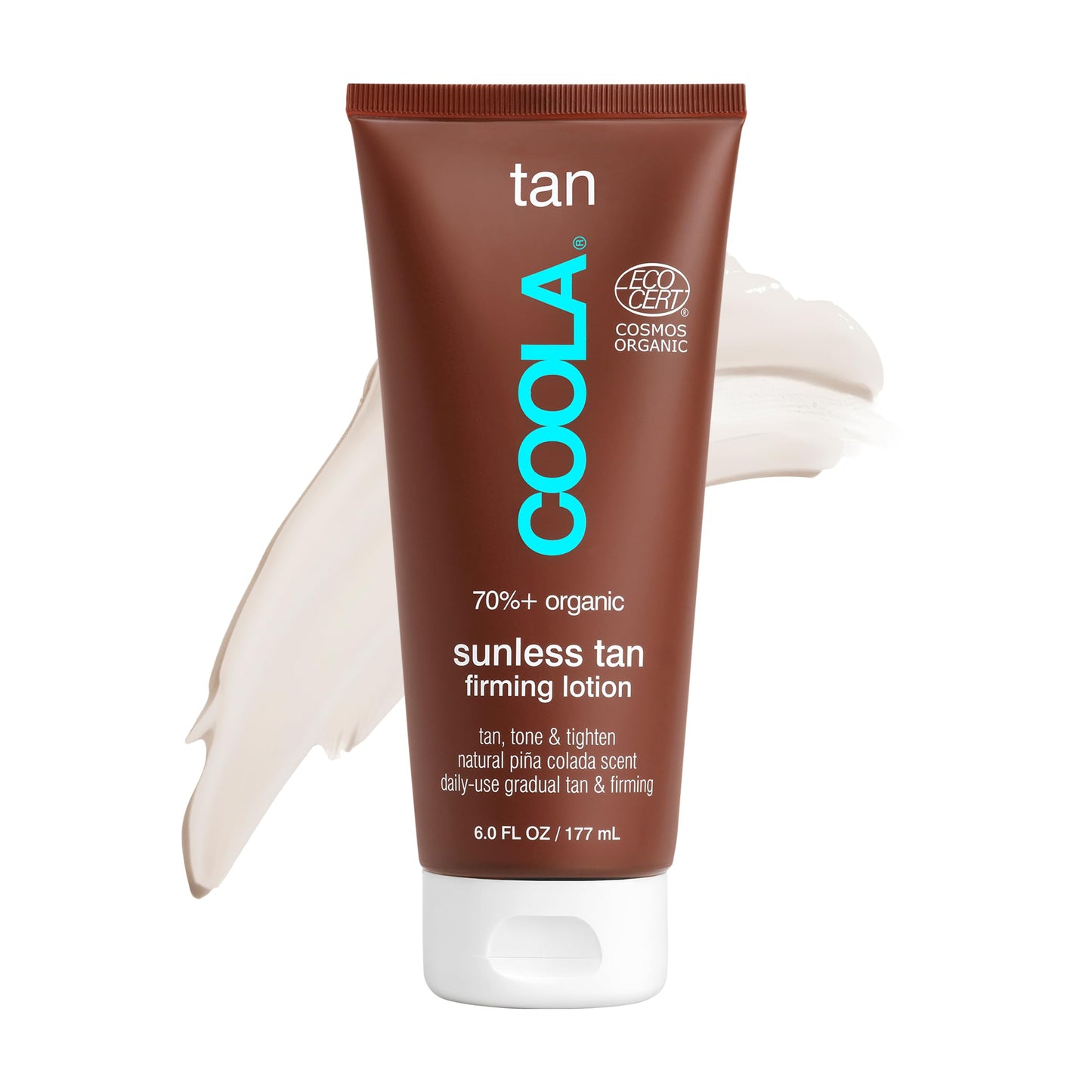 COOLA Organic Sunless Self Tanner Body Firming Lotion, Dermatologist Tested Anti-Aging Skin Care, Vegan and Non-GMO, Piña Colada, 6 Fl Oz Beauty & Personal Care COOLA
