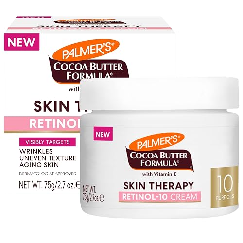 Palmer's Cocoa Butter Formula Face Cream, Skin Therapy Retinol-10 Moisturizer, 2.7 Oz, Vitamin E & Hyaluronic Acid, Helps Reduce Fine Lines & Uneven Beauty & Personal Care Palmer's