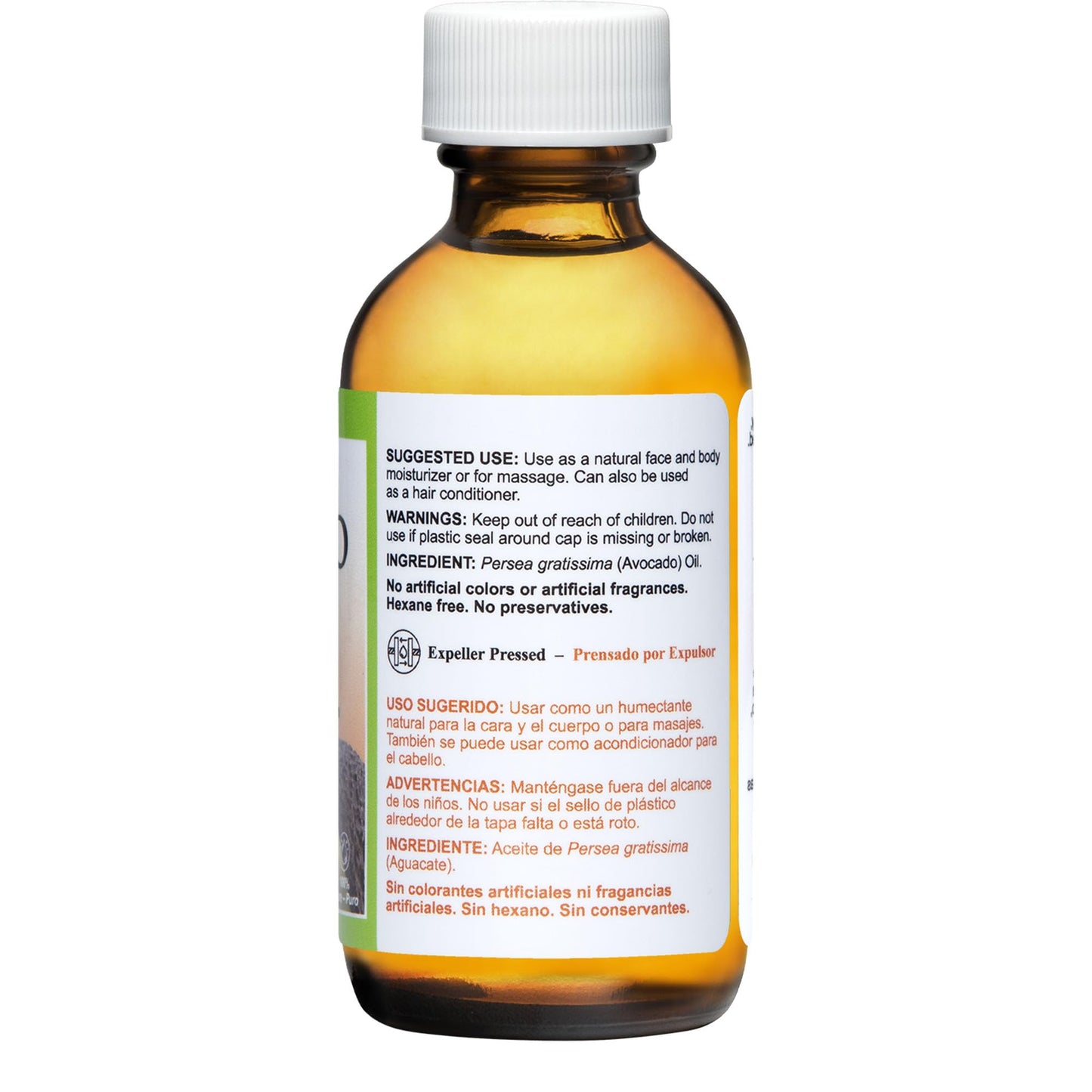 De La Cruz Avocado Oil - Expeller Pressed Pure 100% Avocado Oil for Hair and Body - Lightweight Body Oil for Dry Skin 2 FL. OZ Beauty & Personal Care De La Cruz