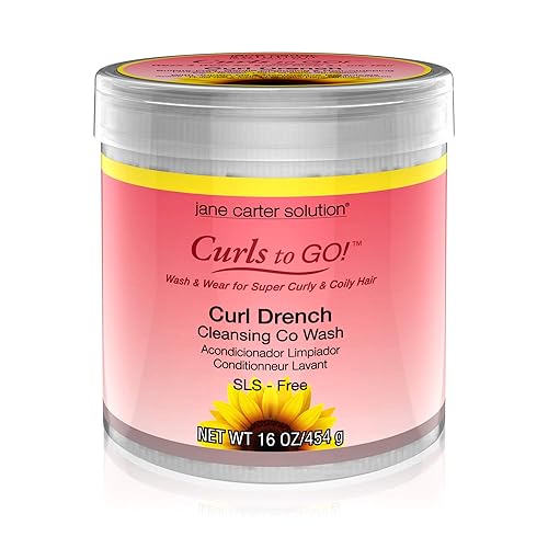 Jane Carter Solution Curl Drench Cleansing Co-Wash (16oz) - Hydrating, Nourishing, Reduce Frizz Beauty & Personal Care Jane Carter Solution