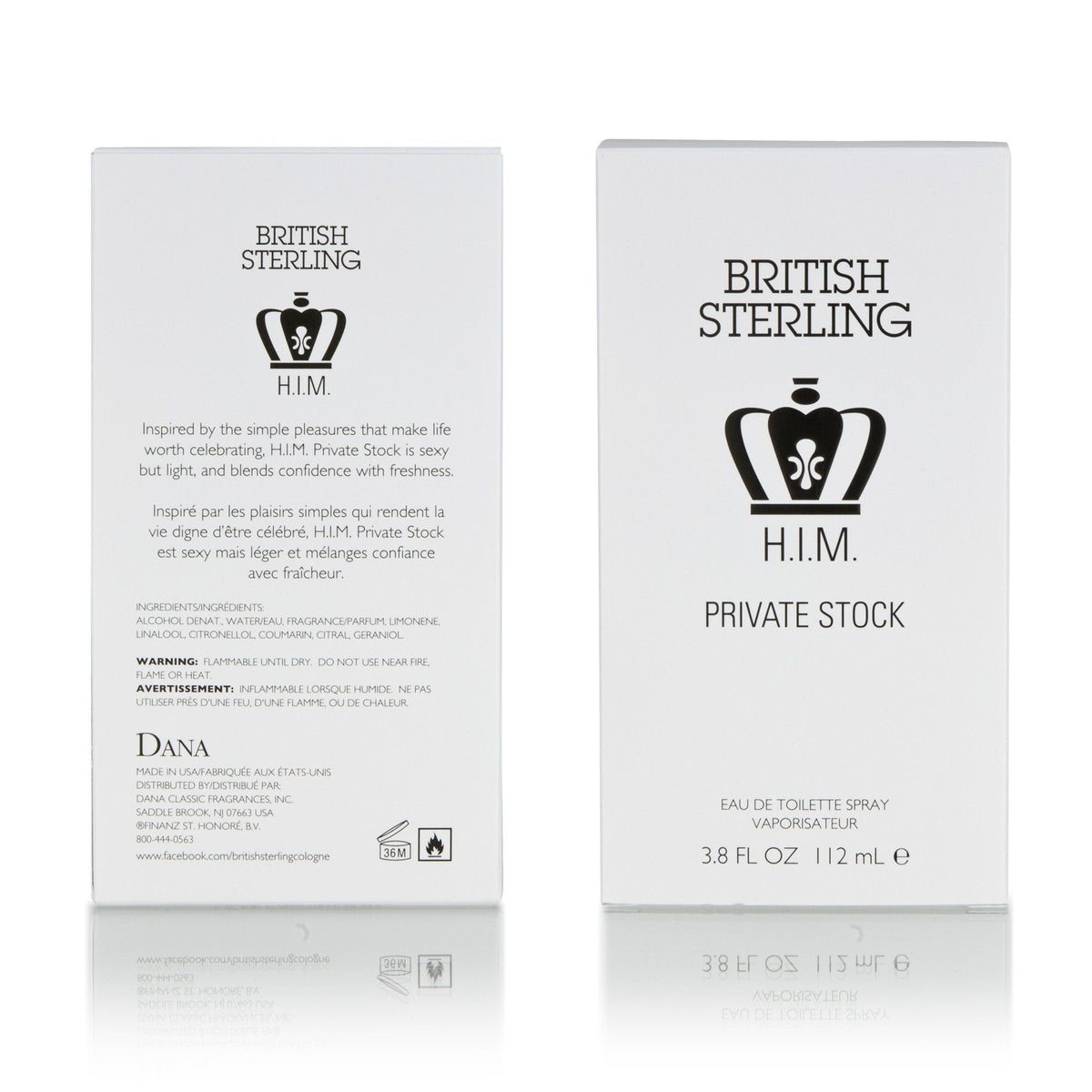 British Sterling Him Private Stock By Dana 3.8 oz Eau De Toilette Spray for Men Beauty & Personal Care Dana