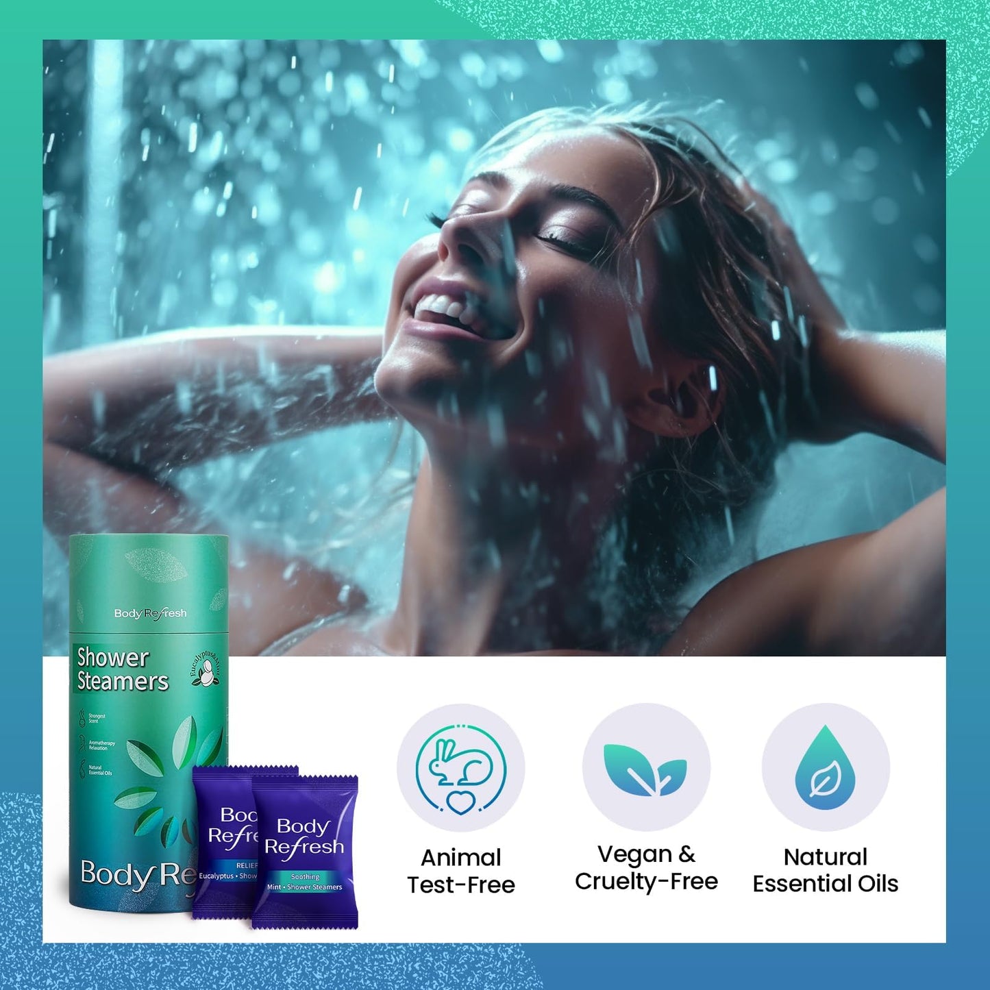 Shower Steamers Aromatherapy - 8 Pack Shower Bombs with Essential Oils, Eucalyptus for Shower? Eucalyptus Mint Shower Steamer for Women Men, Stress Beauty and Personal Care BodyRefresh