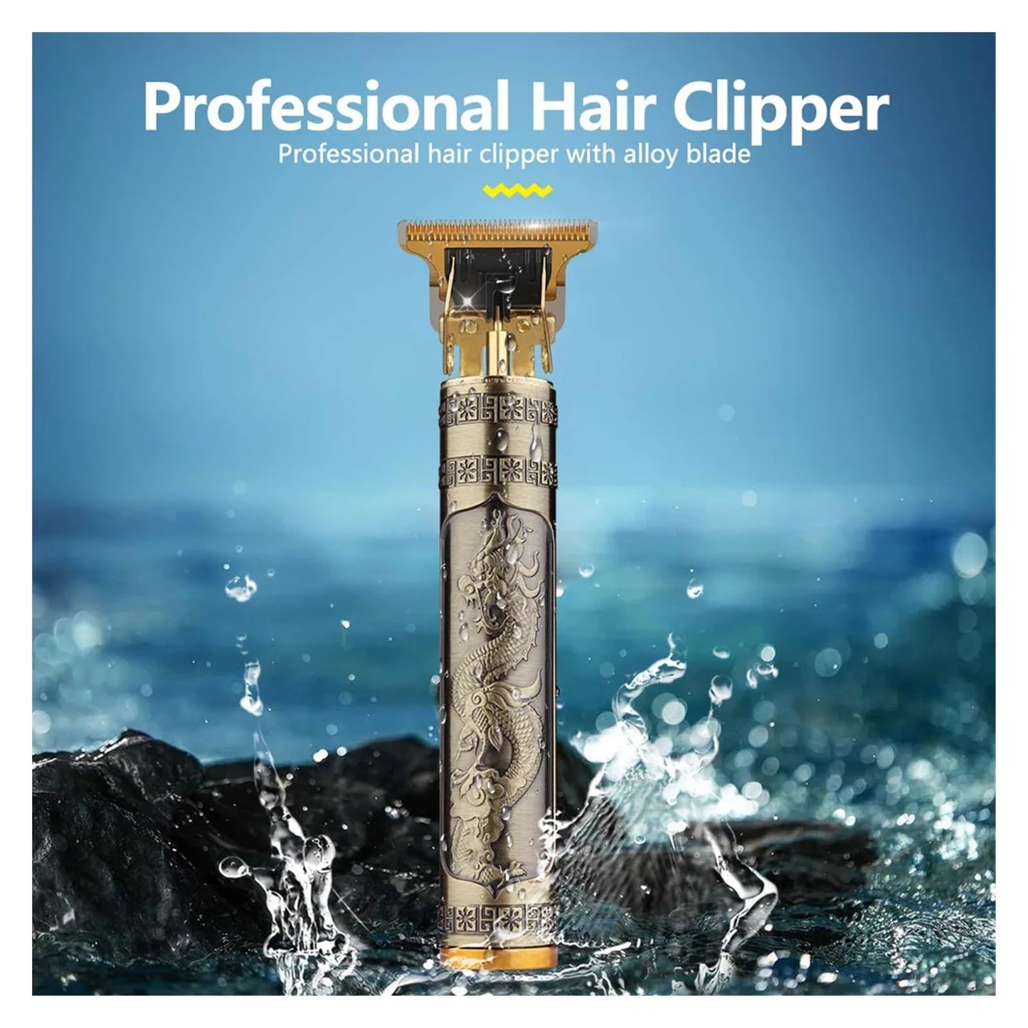 Razors Retro Original T9 Machine All-Metal Body Large-Capacity Battery Ultra-Long Battery Life Mute Barber Shaver Clipper Hair Trimmer(ABS Black Beauty and Personal Care EWKYLSEM