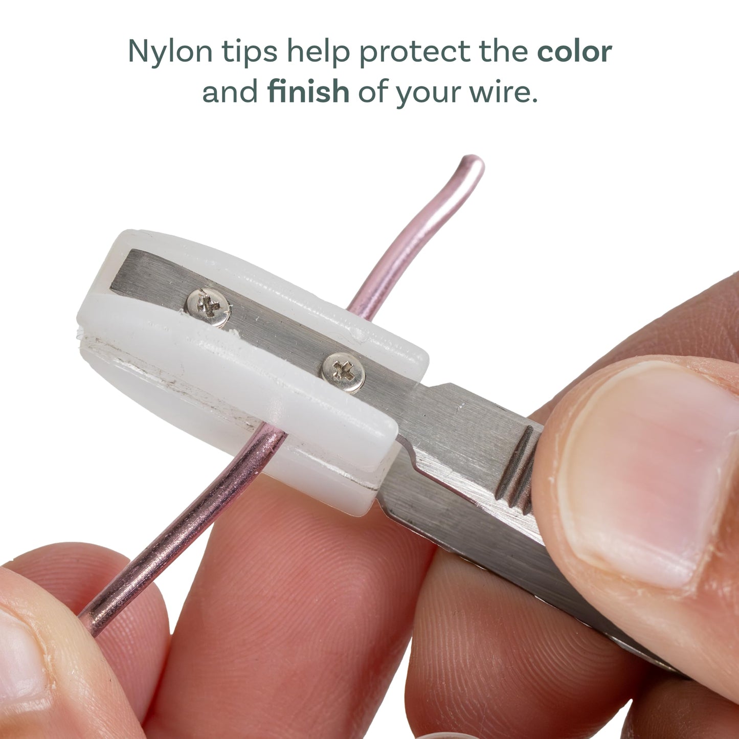 The Beadsmith Nylon Jaw Tweezers - 5.5” Craft Tool for Wire Straightening w/ 0.85” Non-Marring Soft Nylon Tips, Made of Stainless Steel Beauty and Personal Care The Beadsmith
