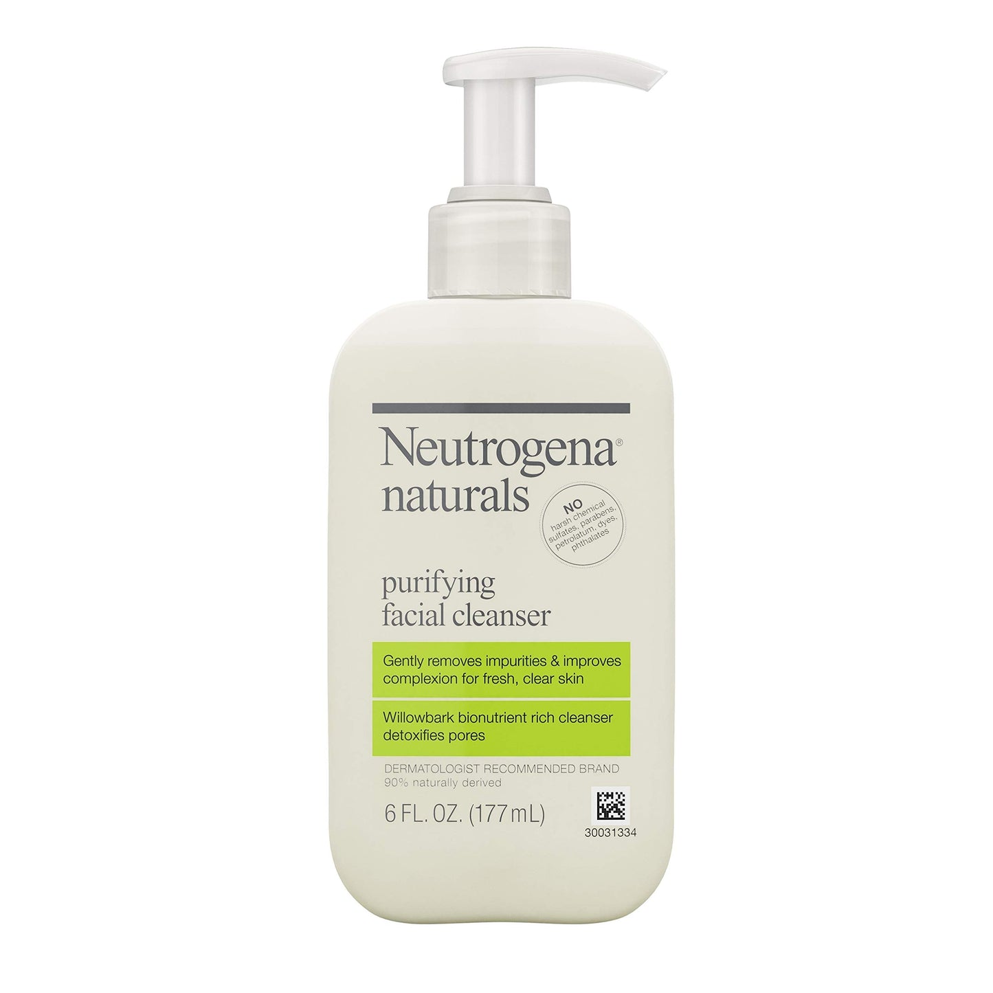 Neutrogena Naturals Purifying Daily Facial Cleanser with Natural Salicylic Acid from Willowbark Bionutrients, Hypoallergenic, Non-Comedogenic Beauty & Personal Care Neutrogena
