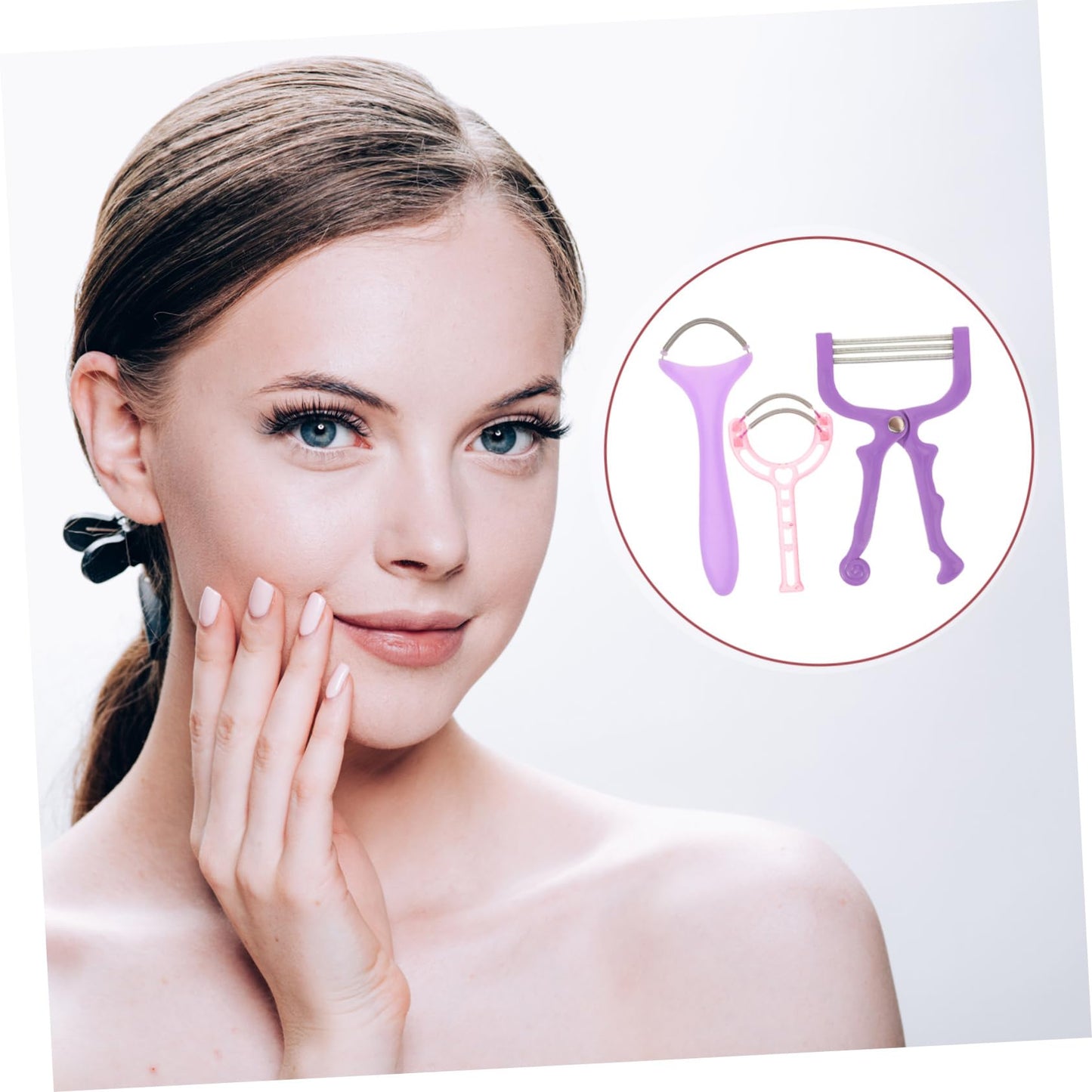 PartyKindom Portable Facial Hair Remover Epilator for Women Manual Spring Hair Removal Tool Random Color Easy to Use Beauty and Personal Care PartyKindom