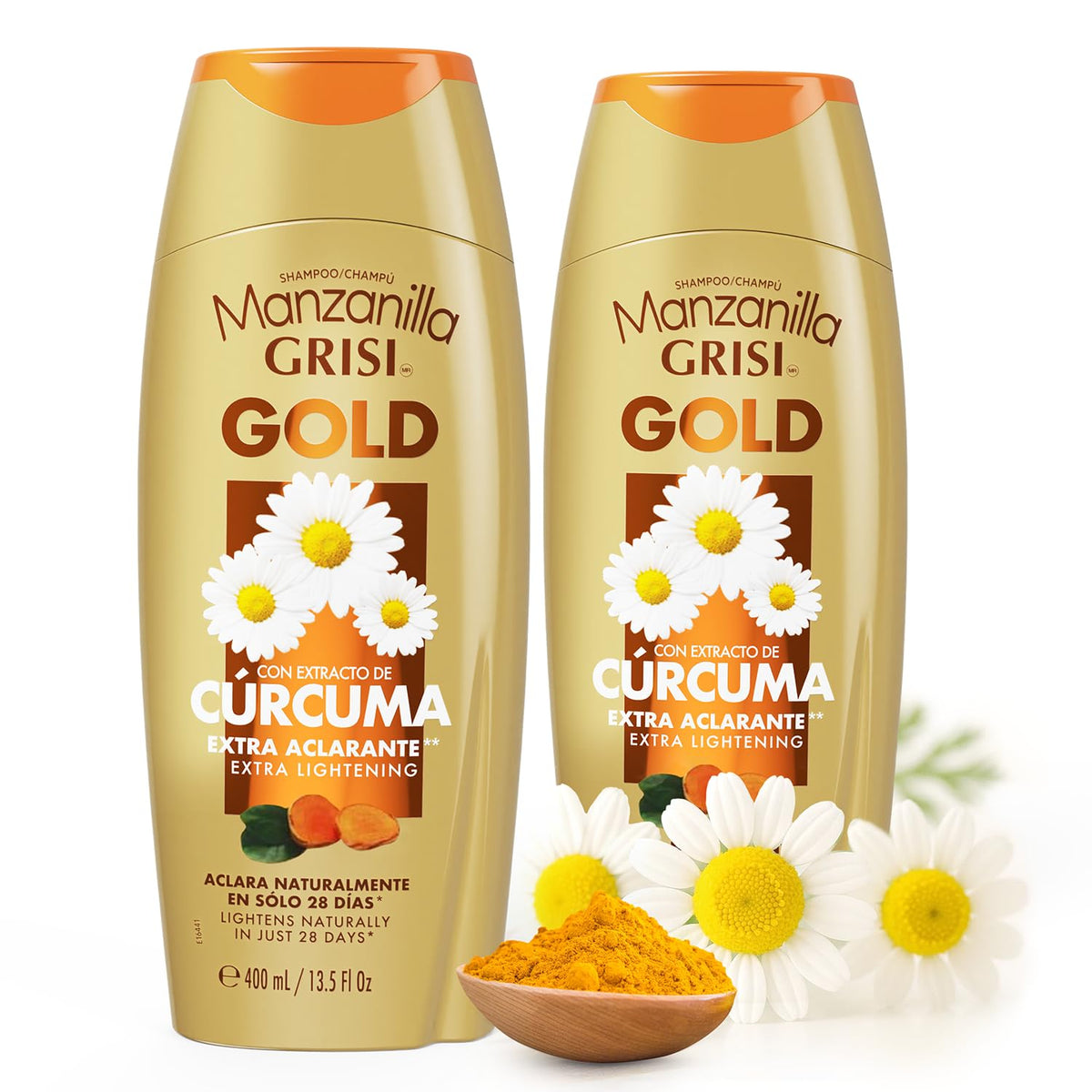 Grisi Manzanilla Gold Extra Lightening Shampoo with Chamomile Extract & Turmericfor Naturally Brighter, Soft & Luminous Hair | Extra Lightening Beauty & Personal Care Manzanilla Grisi