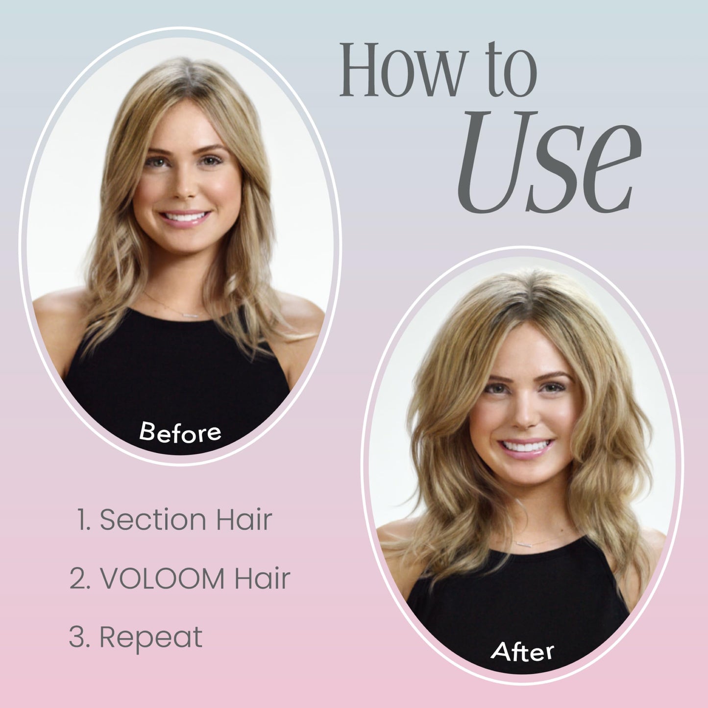VOLOOM Classic 1-1/2” Inch Professional Volumizing Ceramic Flat Iron - Hair Volumizer & Styling Tool with Adjustable Temp & Auto Shut-Off for Lasting Beauty & Personal Care VOLOOM