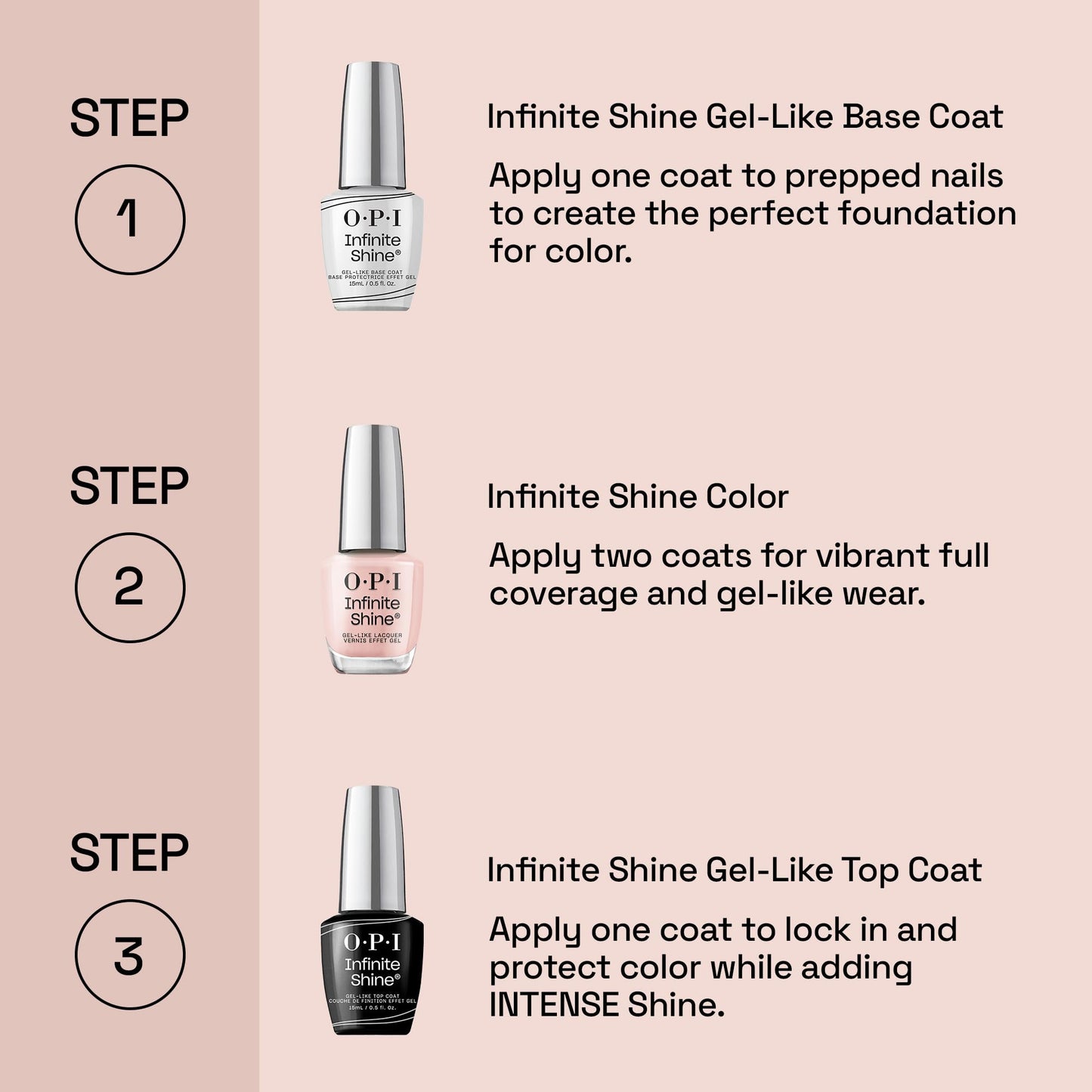 OPI Infinite Shine 2PC Base Coat Top Coat Duo Pack | Long Wear Nail Polish Value Set | Protects Nails & High Shine Gloss Beauty and Personal Care OPI