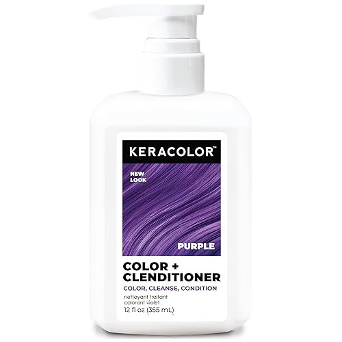 Keracolor Clenditioner PURPLE Hair Dye - Semi Permanent Hair Color Depositing Conditioner, Cruelty-free, 12 Fl. Oz. Beauty & Personal Care KERACOLOR