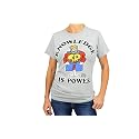 Schoolhouse Rock! Knowledge is Power Adult T-Shirt - Grey, Light-Weight, Short-Sleeve, Unisex, Crew Tee - Features Schoolhouse Rocky Caped Superhero Beauty & Personal Care Ripple Junction