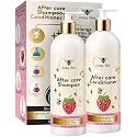 Jumybee After Care Anti-Frizz Shampoo and Conditioner Set - Strawberry Smoothie - Prolongs Keratin & Hair BTX Results - Collagen, Argan Oil, Vitamin Beauty & Personal Care Jumybee