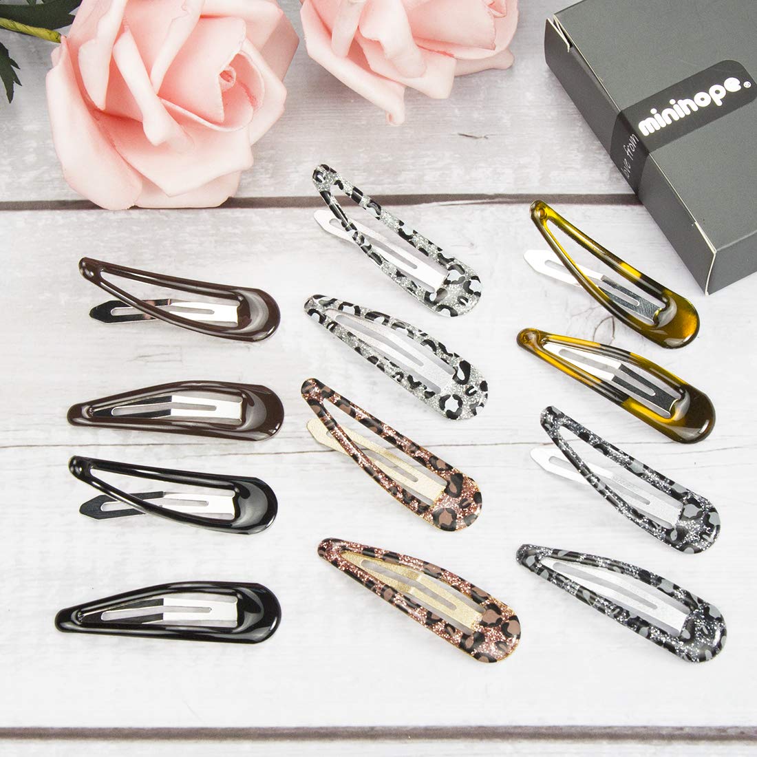minihope Classics Contour Hair Clip for women, hair barrettes for Girls,keep loose hairs bangs and flyaways away from face.5cm,24 Count (Pack of 1)… Beauty & Personal Care minihope