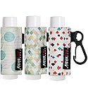 HEYSKAY 3pcs Lip Balm Holder Sleeves Keychain Chapstick & Lip Gloss Holder Elastic Sleeves (Geometric Pattern) Beauty & Personal Care HEYSKAY
