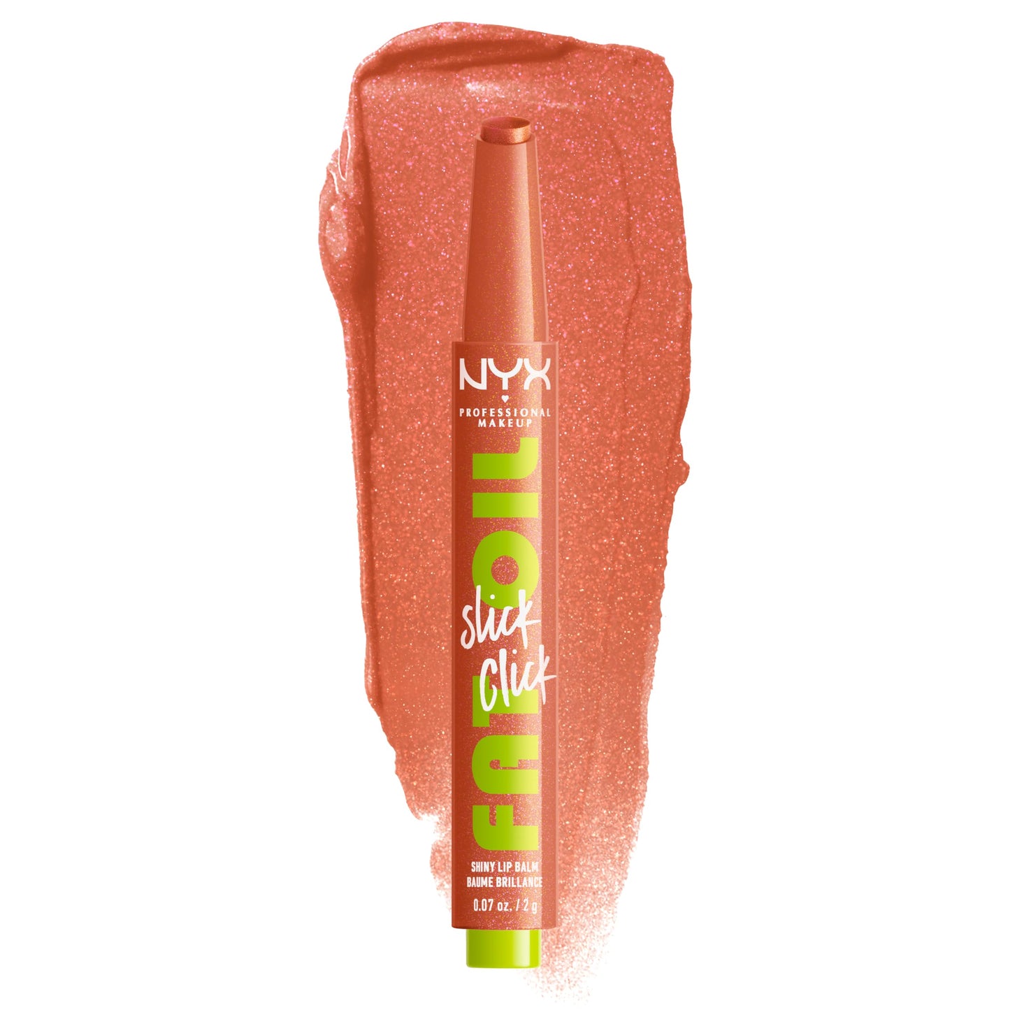 NYX PROFESSIONAL MAKEUP Fat Oil Slick Click, Lightweight, Buildable, Pigmented Vegan Lip Balm - Hits Different Beauty and Personal Care NYX PROFESSIONAL MAKEUP