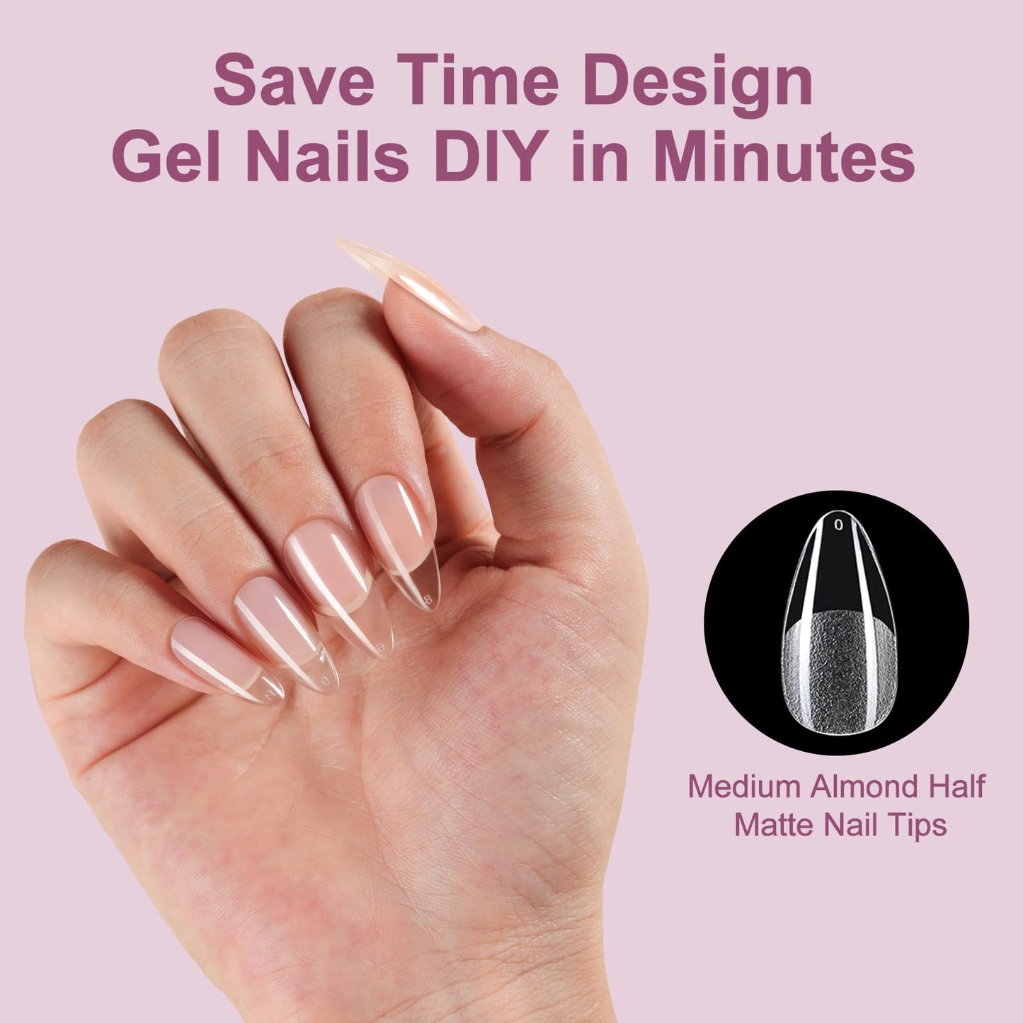 Misssix Short Coffin Gel Nail Tips 360pcs 15 Sizes Clear Soft Gel Press on Nails Full Cover False Fake Tips Acrylic Nails For Nail Extension DIY Salon Beauty and Personal Care Misssix