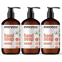 Everyone Liquid Hand Soap, 12.75 Ounce (Pack of 3), Apricot and Vanilla, Plant-Based Cleanser with Pure Essential Oils Beauty & Personal Care everyone for every body