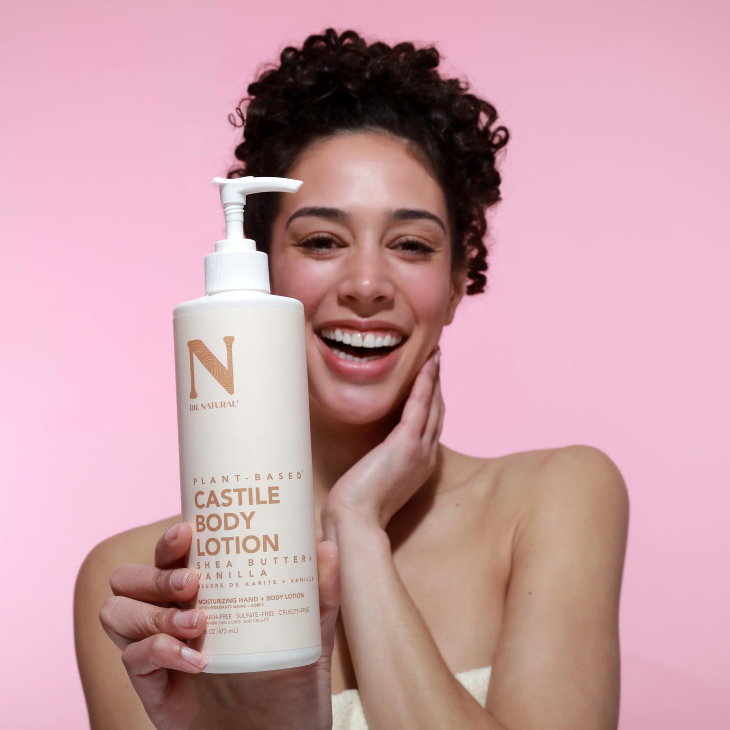 Dr. Natural Castile Body Lotion - Non-Greasy Shea Butter Body Cream - Gentle and Soothing Lotion for Women and Men - Shea Butter and Vanilla - 16 oz Beauty & Personal Care Dr. Natural